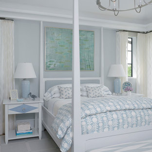 Example of an island style bedroom design in Miami