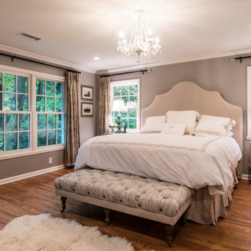 Transitional White and Grey Master Suite Addition