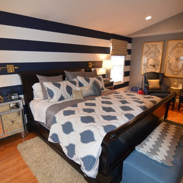 Transitional with a Modern Twist Glenview Master Bedroom