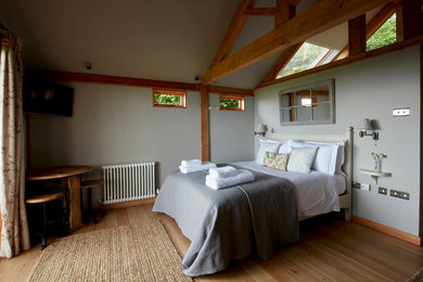 Design ideas for a farmhouse bedroom in Wiltshire.