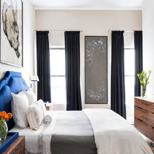 Idee per una camera da letto chic con pareti beige