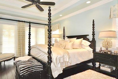 Beach style bedroom photo in Other