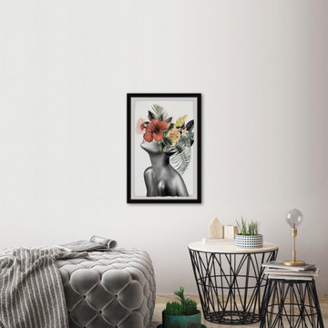 "Tropical Bloom" Framed Painting Print