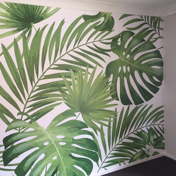 Tropical Wallpaper Installation Brisbane