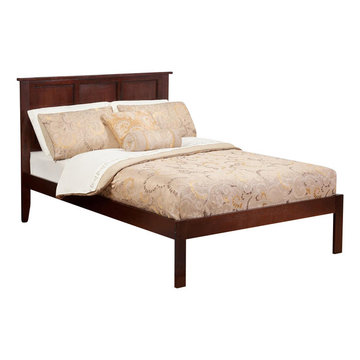 Twin Bed in Antique Walnut Finish