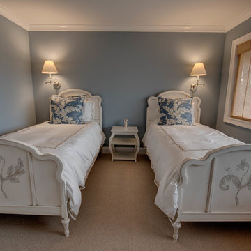 Twin Beds - Coastal Guest Room