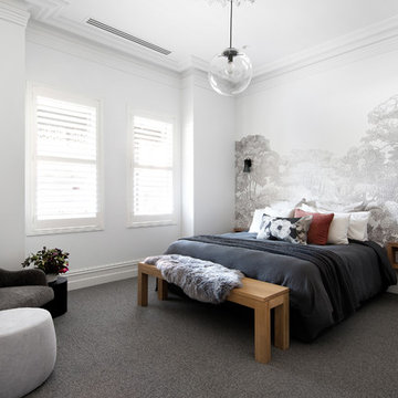 Ultra-Modern Bedroom behind a restored Victorian Facade (Melbourne)