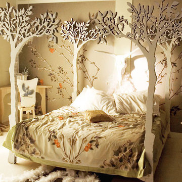 Under the Apple Tree Canopy Bed - modern romantic Scandinavian design