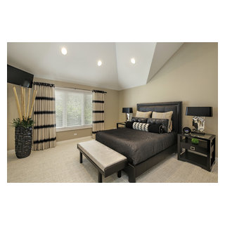 Black and taupe bedroom outlet
