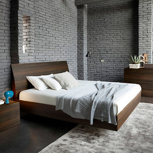 Inspiration for a modern bedroom remodel in New York