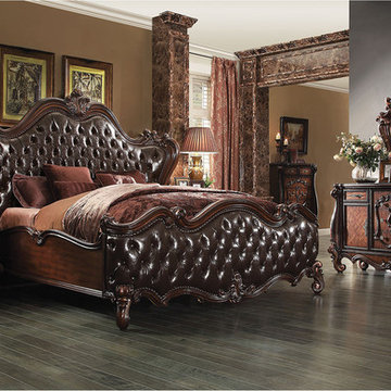 Versailles Traditional 5 PC Bedroom Set | Cherry Oak