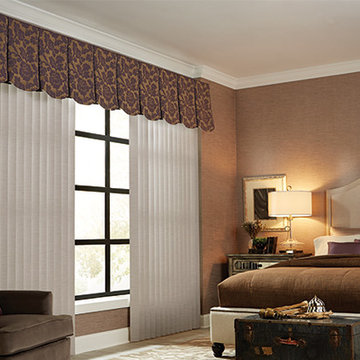 VERTICAL BLINDS - CLOTH FABRIC VALANCE - Graber Bedroom Ideas