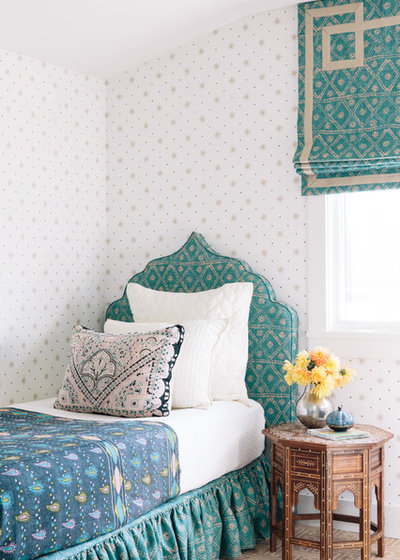Mediterranean Bedroom by Caitlin Moran Interiors