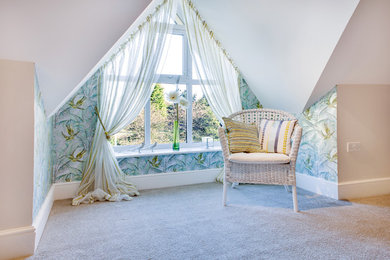 Photo of a country bedroom in Cheshire.