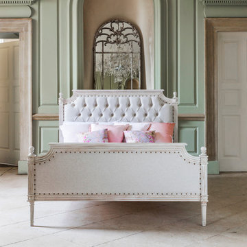 Vignette Upholstered French Bed