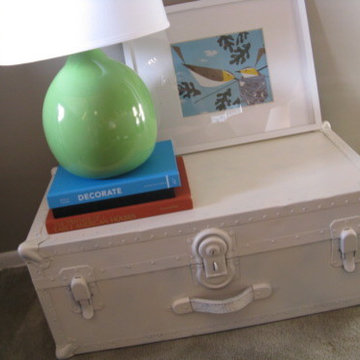 Vintage Trunk Painted White