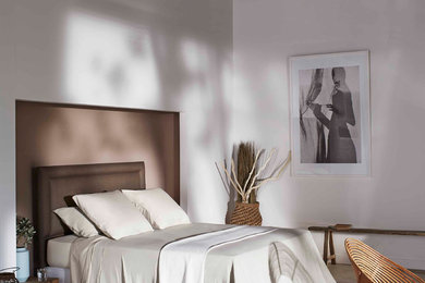 サンフランシスコにある中くらいなトラディショナルスタイルのおしゃれな主寝室のレイアウト