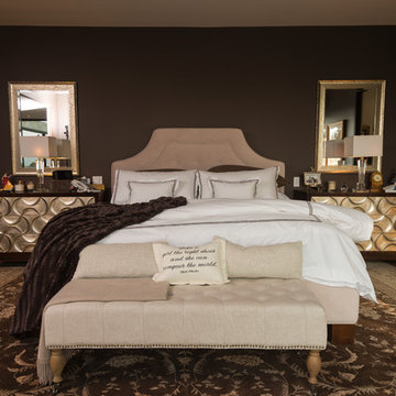 Wallace Ridge Beverly Hills modern home luxury bedroom