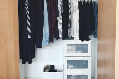Photo of a modern wardrobe in London.