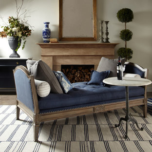 Inspiration for a mid-sized timeless master ceramic tile bedroom remodel in Milwaukee with gray walls
