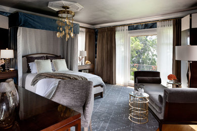 ロサンゼルスにあるコンテンポラリースタイルのおしゃれな寝室