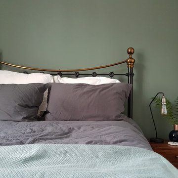 We used a lovely smoky green to create a relaxing, grown-up feel