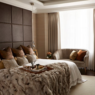 75 Beautiful Bedroom with Dark Hardwood Flooring Ideas & Designs