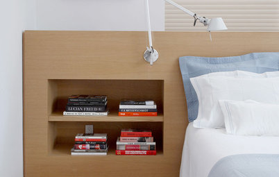Stauraum: 9 praktische Büchernischen am Bett