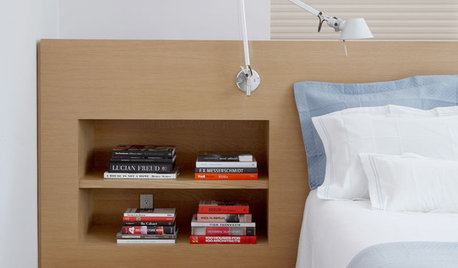 Stauraum: 9 praktische Büchernischen am Bett