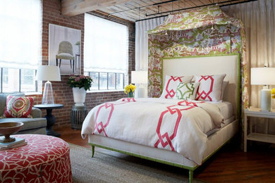 Inspiration for a modern bedroom remodel in New York