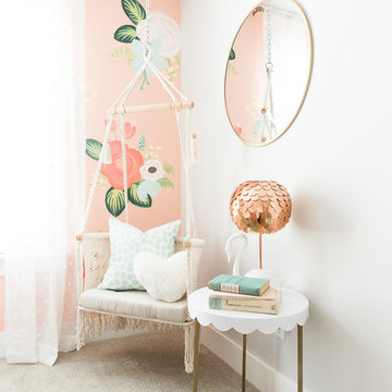 Whimsical Floral Girls Bedroom by Design Loves Detail