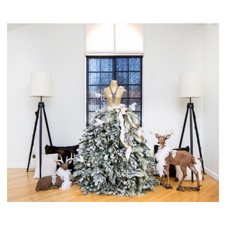 Mannequin Christmas Tree, White and Gold Christmas - Transitional - Bedroom  - San Diego - by Robeson Design