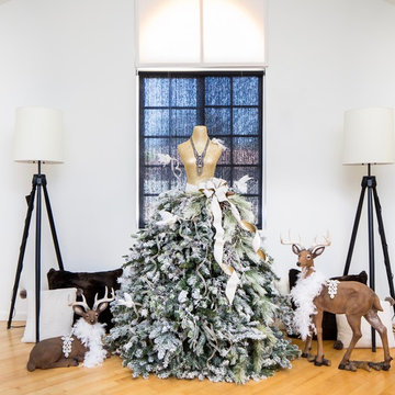 White and Gold, Designer Christmas Tree