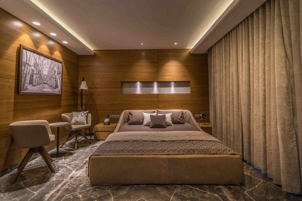 Contemporary Bedroom by Ricken Desai Photography