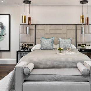 Inspiration for a contemporary bedroom in London.