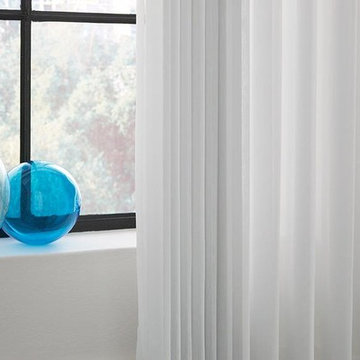 WINDOW SHADES - SHEER SHADINGS - Lafayette White Vertical SheerVisions Blinds