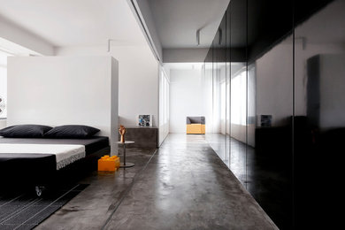 Design ideas for a contemporary bedroom in Singapore.