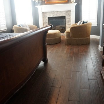 Wood-Look Tile Installation in a Traditional Home