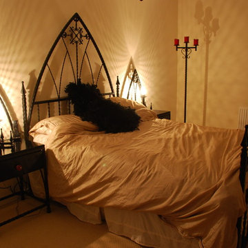 Wrought iron beds - Reverence design with matching bedside tables