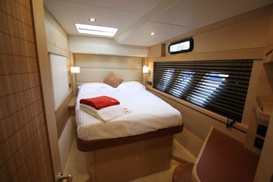 Small modern bedroom in West Midlands.
