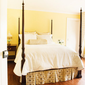 Yellow and Gray Guest Room