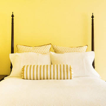 Yellow and Gray Guest Room