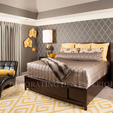 Yellow and Tan Bedroom