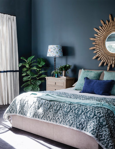 Eclectic Bedroom by Lisa Burdus Interior Design