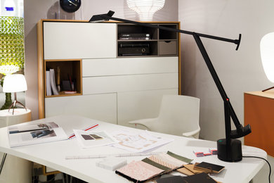 This is an example of a contemporary home office in Corsica.
