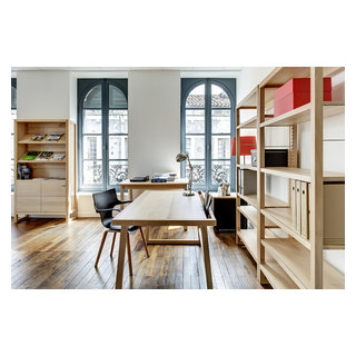 Bureau naturel bois massif 150 cm - Modern - Home Office - Toulouse - by La  Compagnie du Hêtre: bois clair