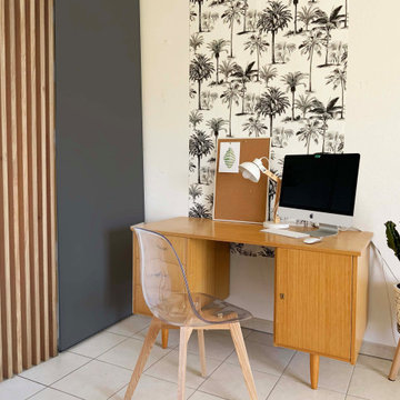 Espace bureau rétro
