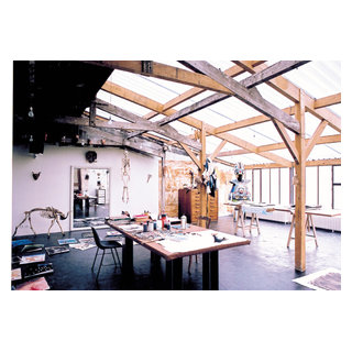 Renovation D Atelier D Artiste Dans Le Marais Paris 4e Sovremennyj Kabinet Parizh Ot Eksperta Urb1n Houzz Rossiya
