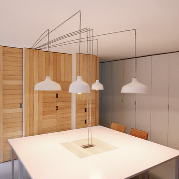 un espace de travail minimaliste / minimalistic office at home