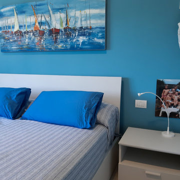 Appartamento al mare sui toni del blu_Liguria